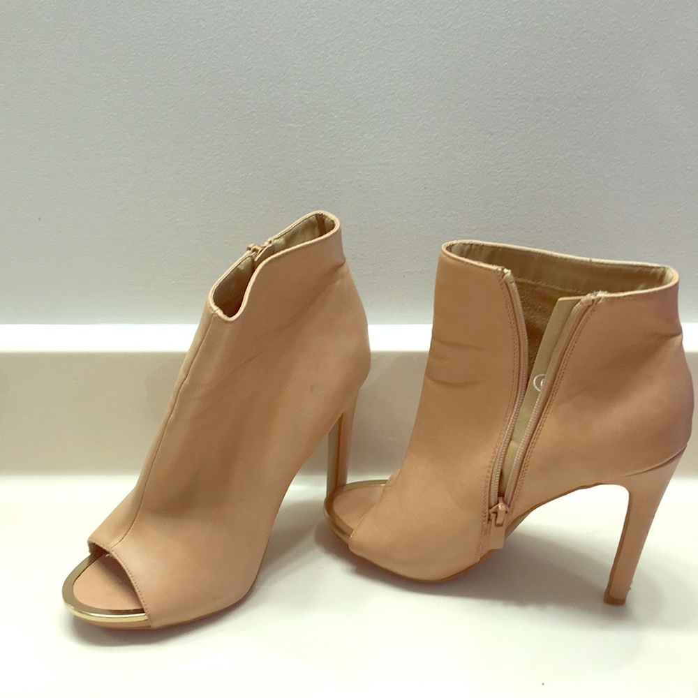 nude Forever 21 open toe heels